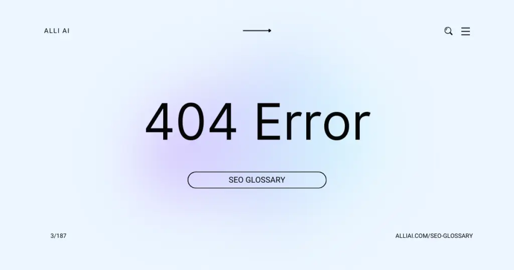 What does 404 mean?