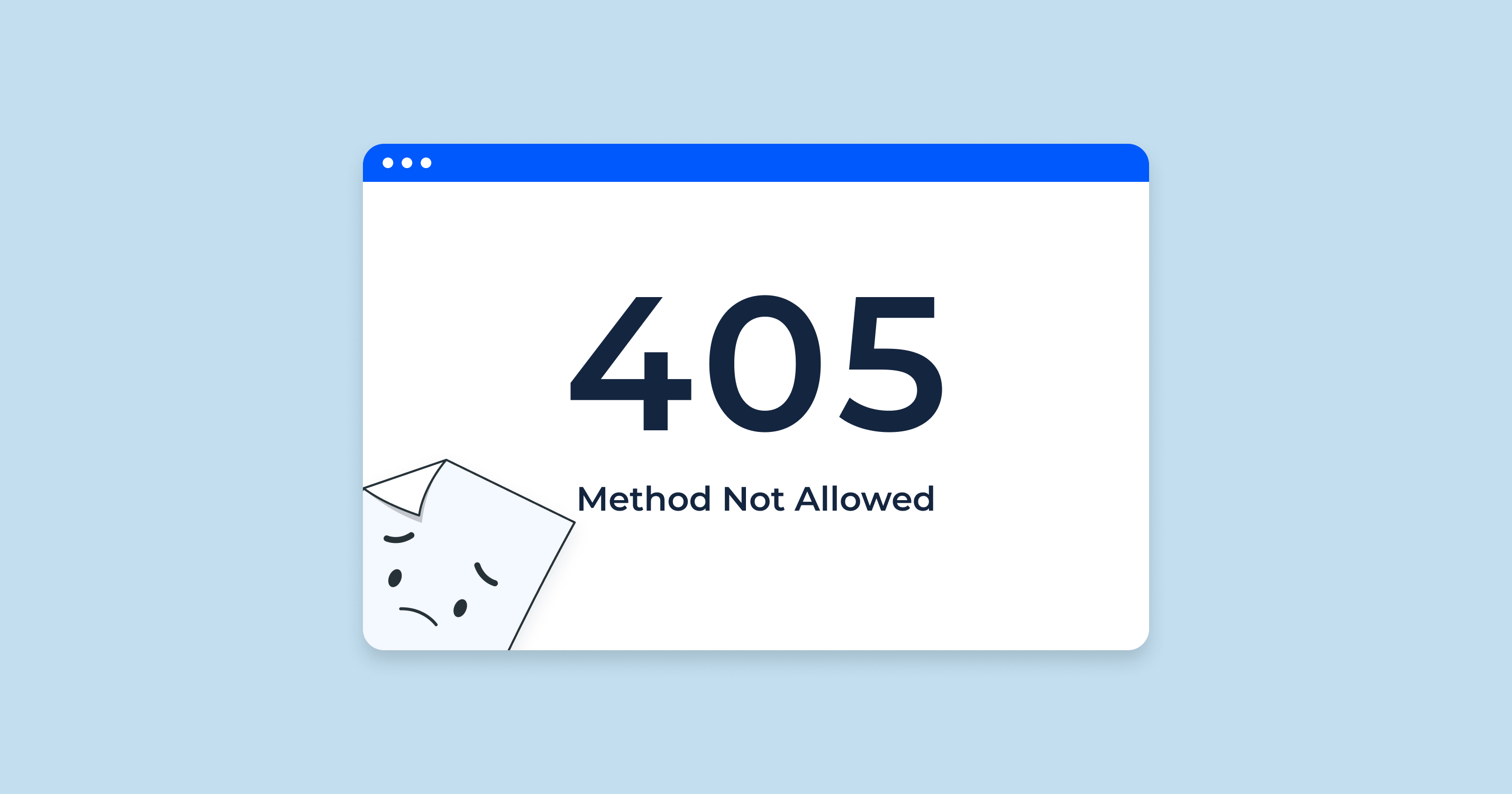 What does 405 mean?