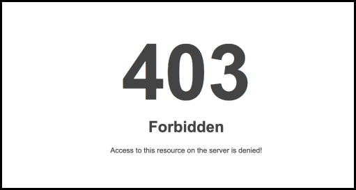What does 403 mean?